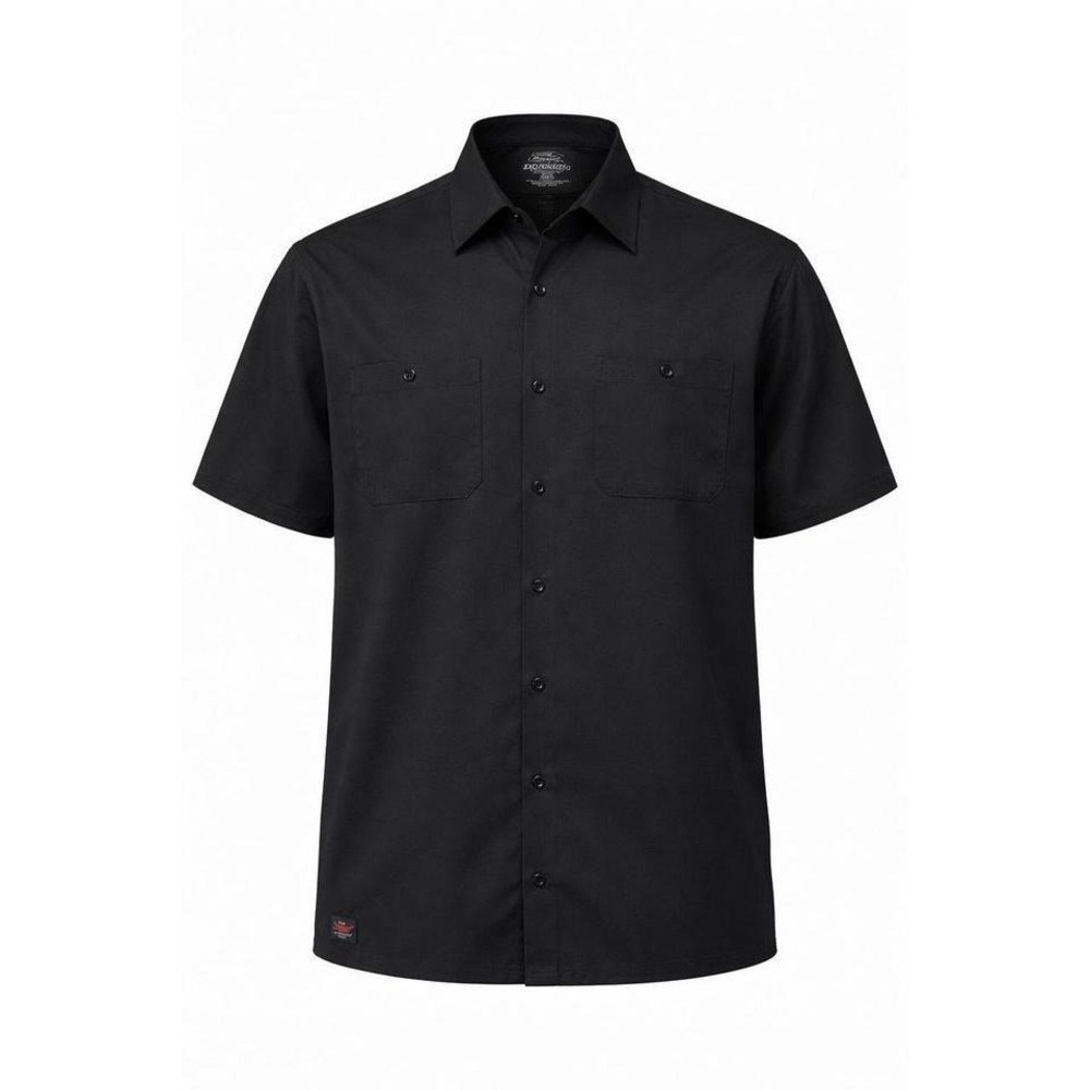 Dickies Mens Black Short Sleeve Work Shirt Temp Control 3XL‎